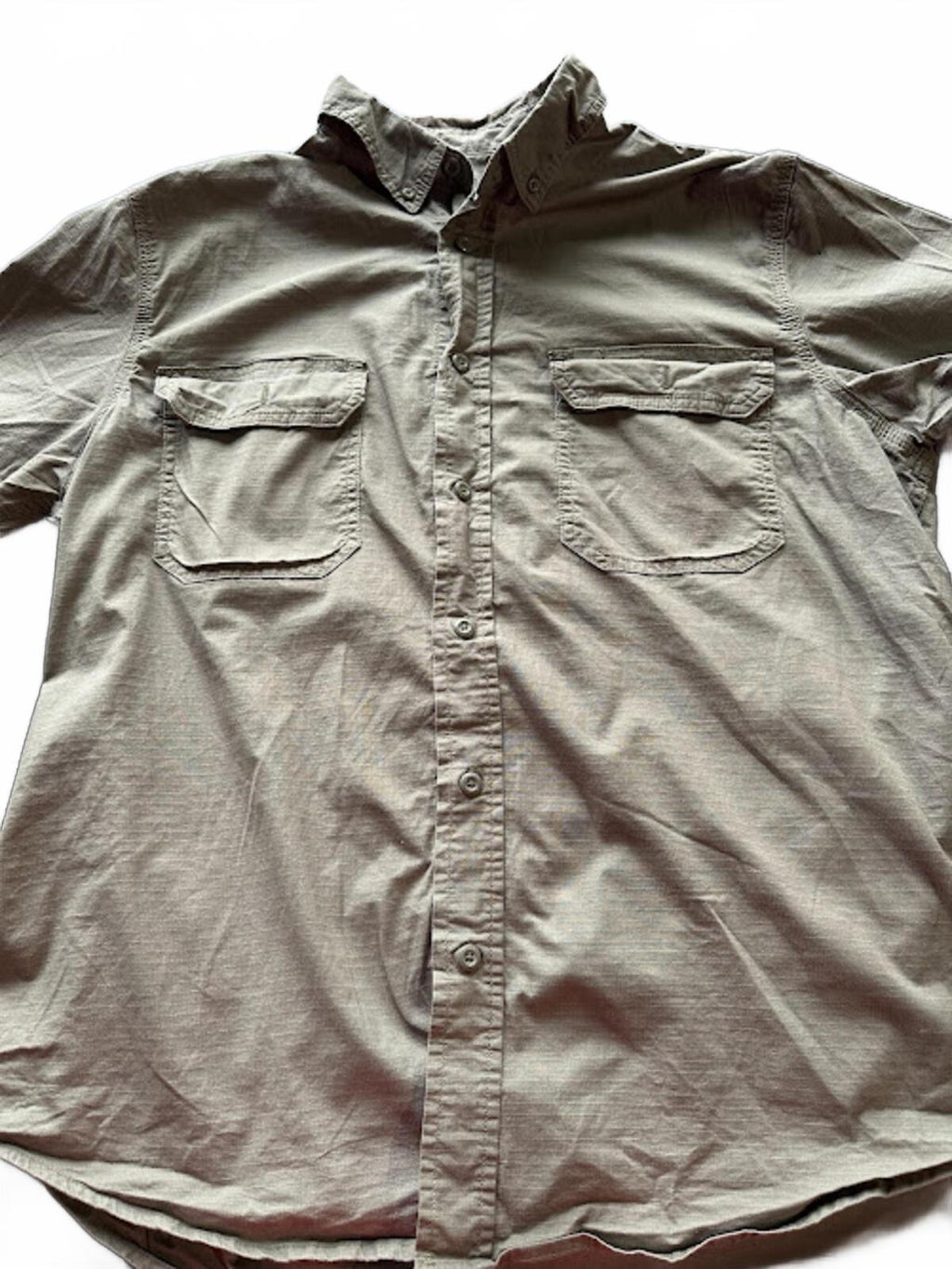 Brahma Olive Utility Button Shirt XL
