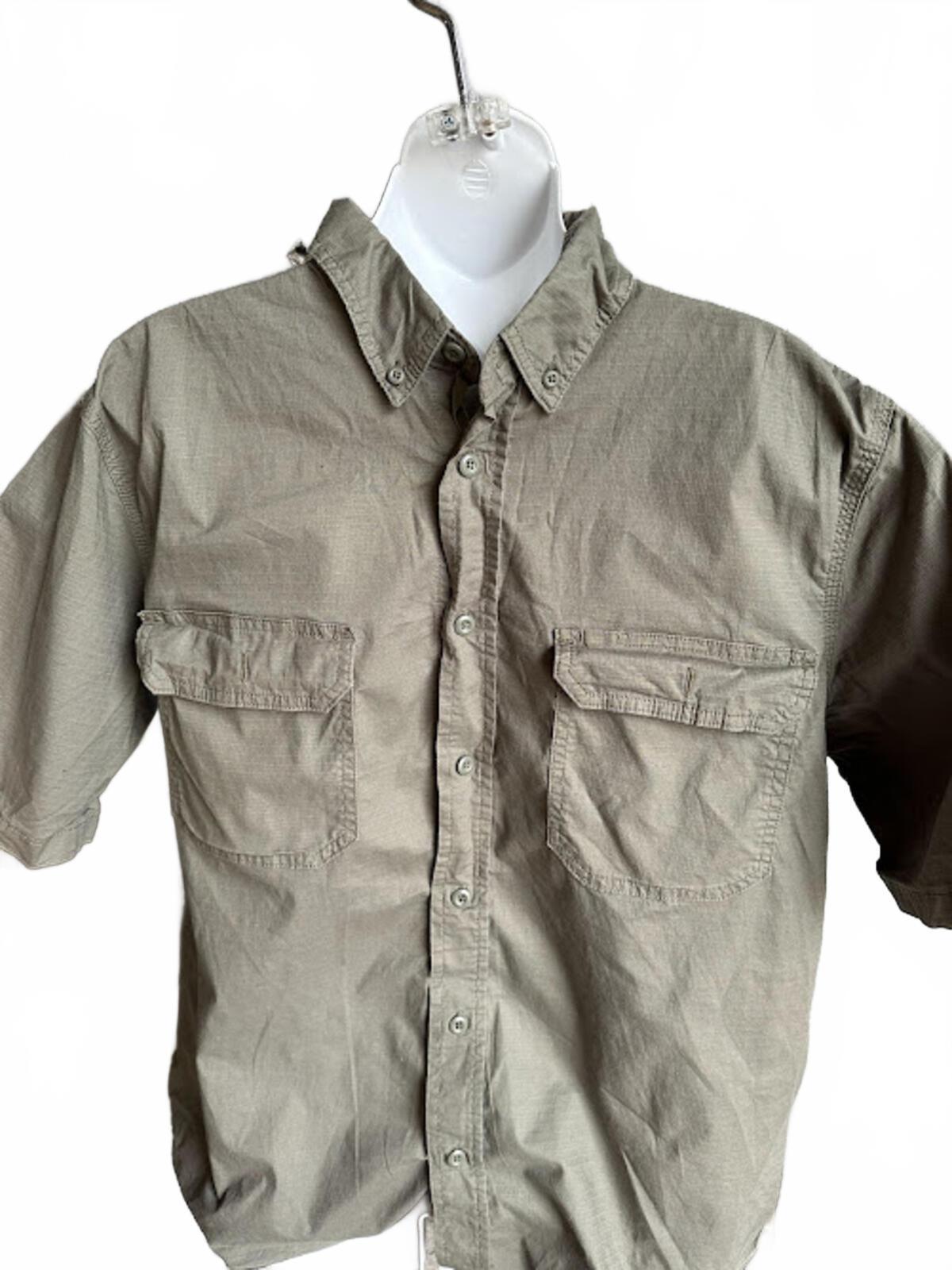 Brahma Olive Utility Button Shirt XL