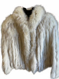 Vintage SAGA Fox Fur Jacket Ivory Real Fox Women’s