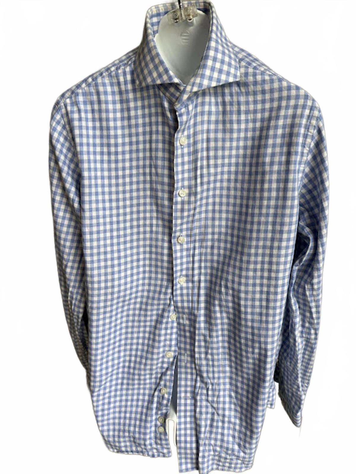 Strong Suit Gingham Dress Shirt M/L