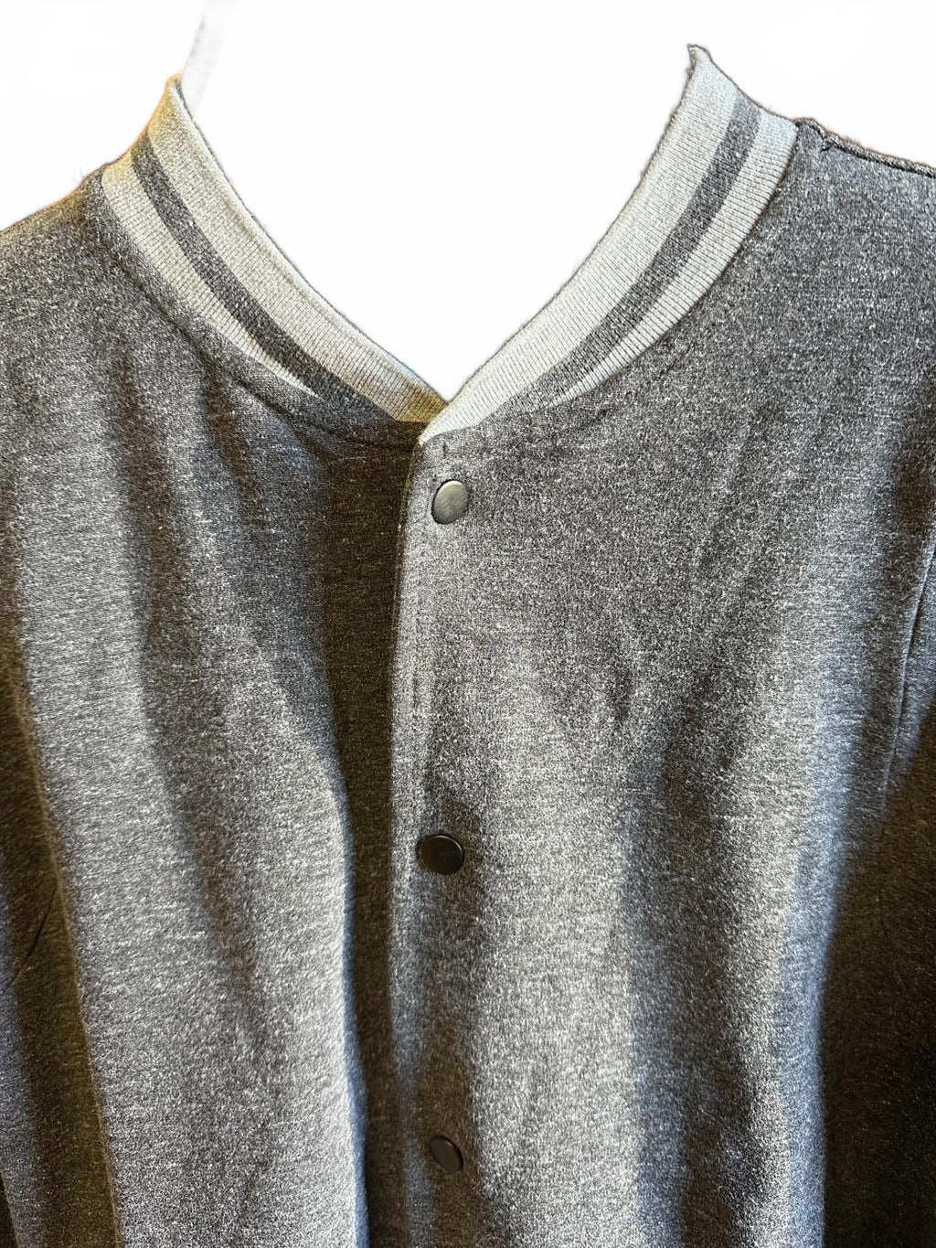 Lucky Brand Saturday Stretch Varsity Jacket Gray L