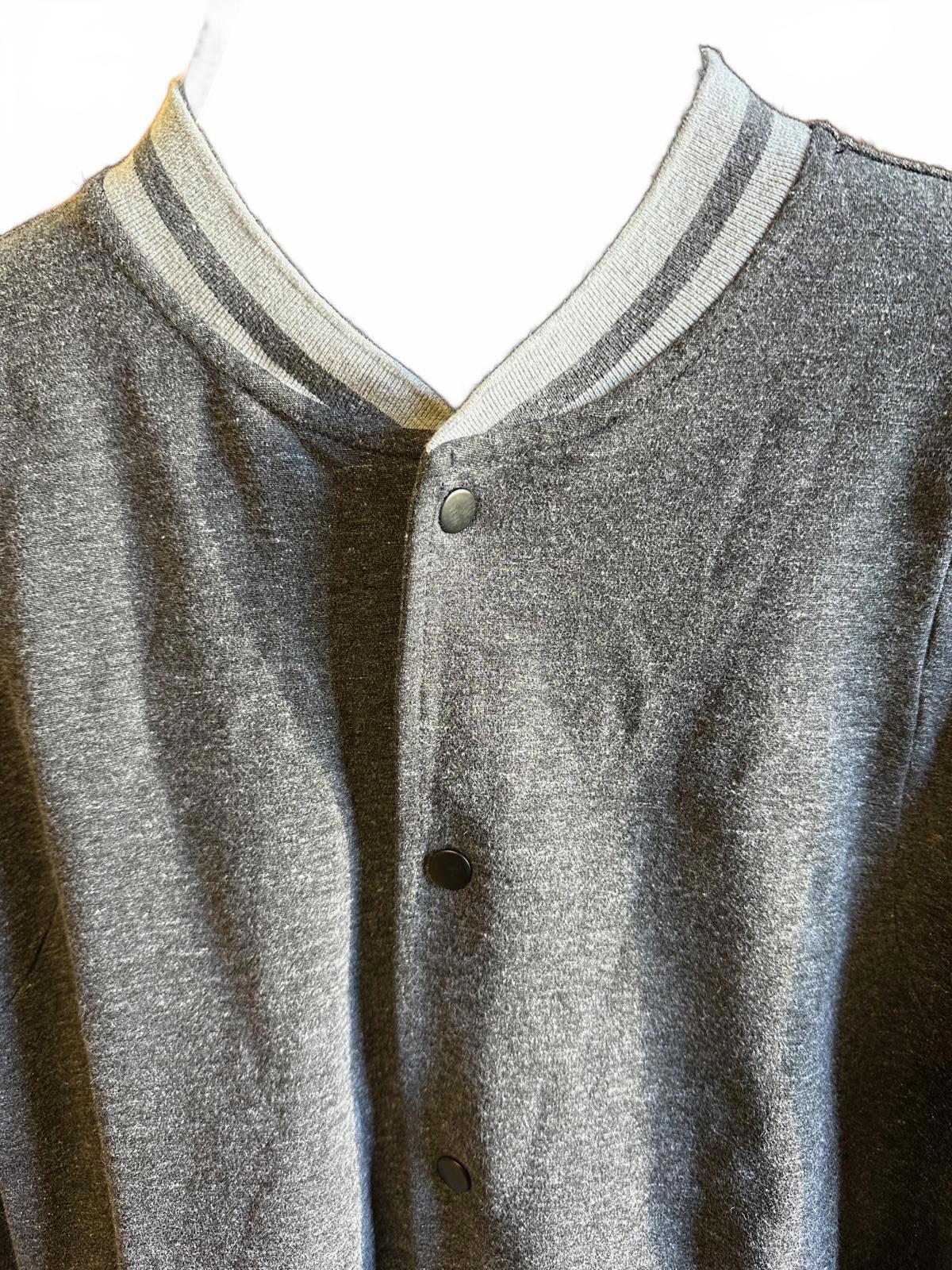 Lucky Brand Saturday Stretch Varsity Jacket Gray L