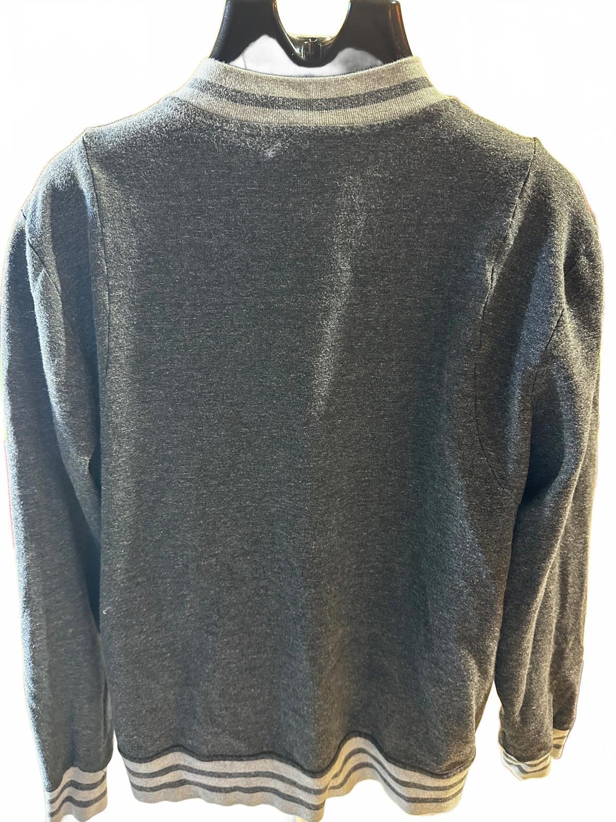 Lucky Brand Saturday Stretch Varsity Jacket Gray L