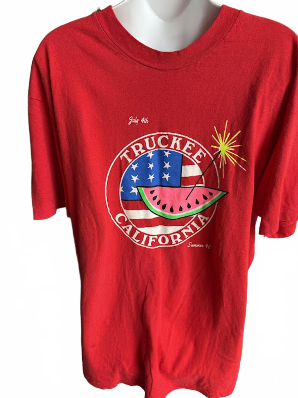 1990 Truckee CA July 4th Tee XL USA