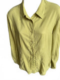 Anna & Frank Silk Blouse Lime Green M