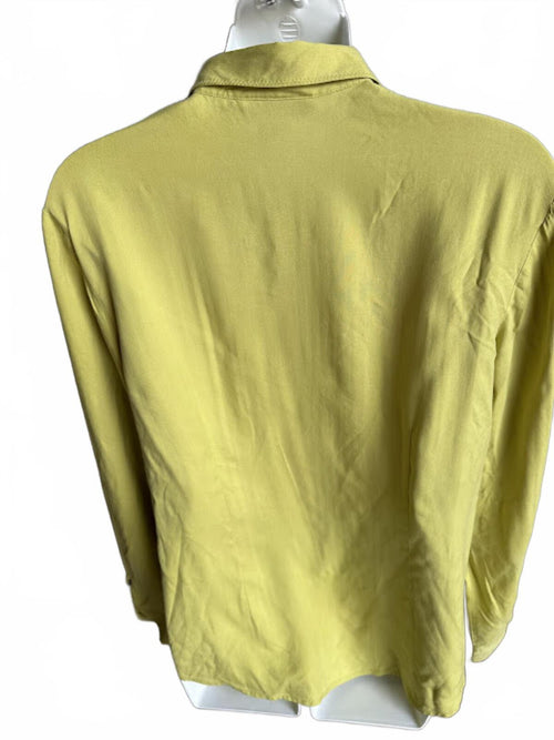 Anna & Frank Silk Blouse Lime Green M