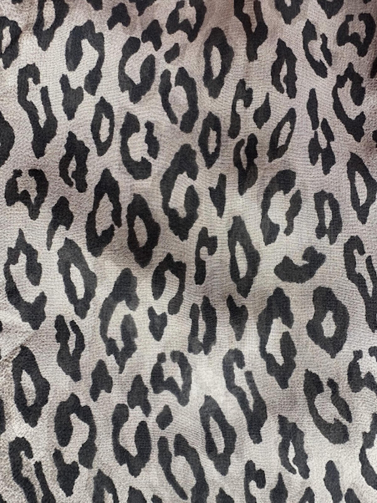 French Laundry Silk Leopard Blouse L