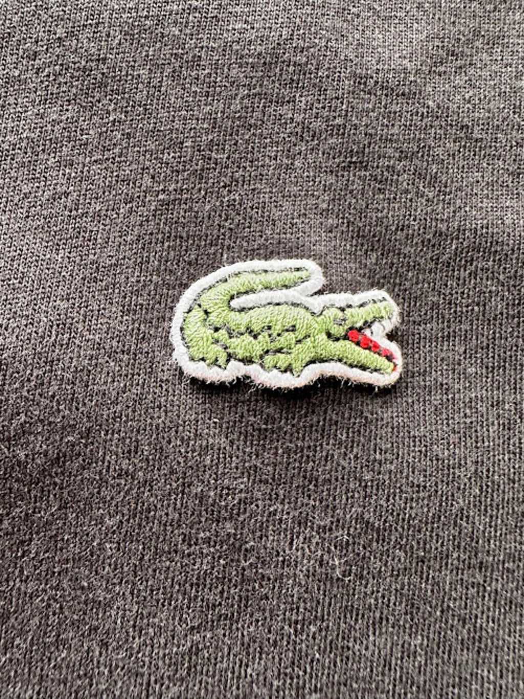 Lacoste Black Tee Croc Logo Size 7 XL