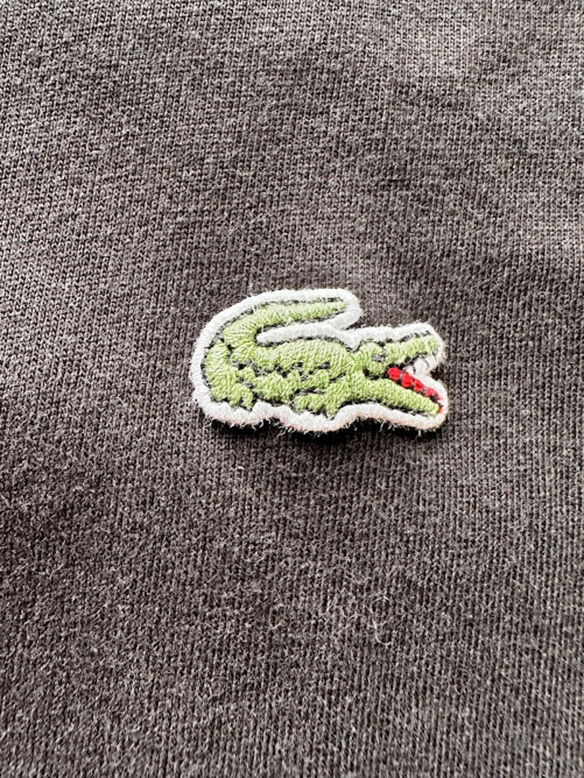 Lacoste Black Tee Croc Logo Size 7 XL