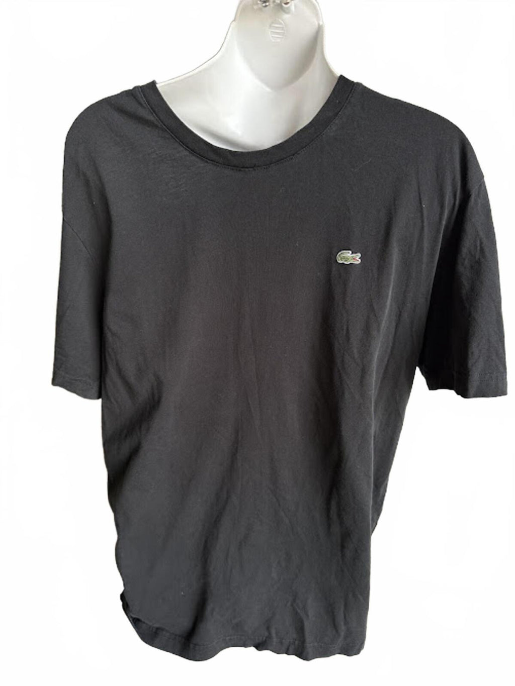 Lacoste Black Tee Croc Logo Size 7 XL