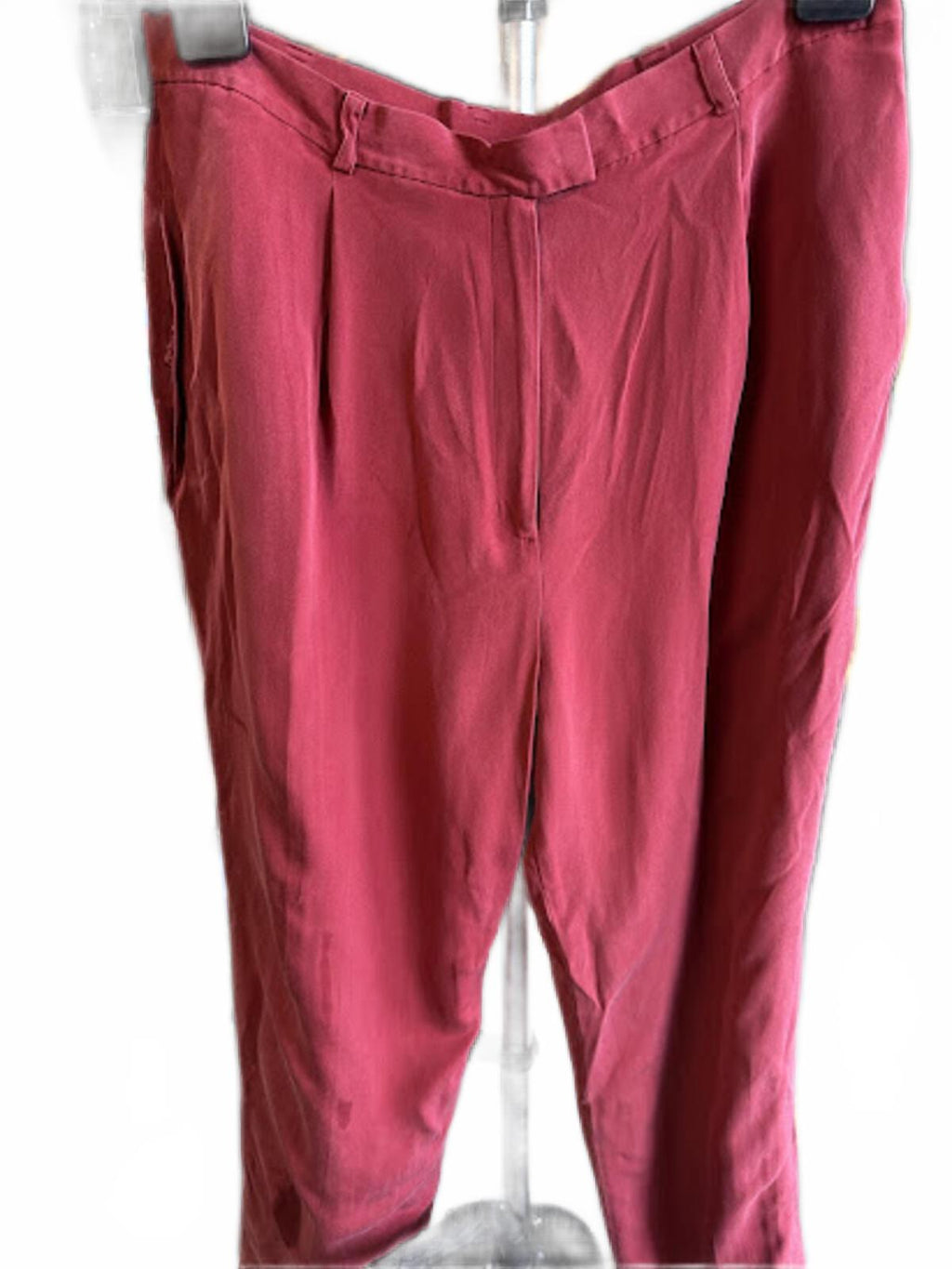 Rena Rowan Silk Trousers Size 14 Rust