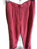 Rena Rowan Silk Trousers Size 14 Rust