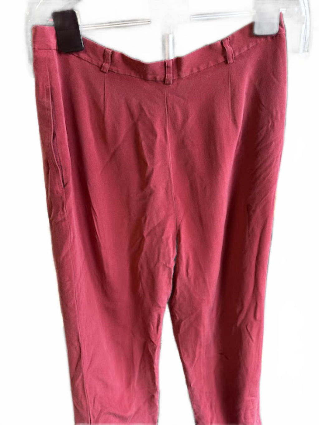 Rena Rowan Silk Trousers Size 14 Rust