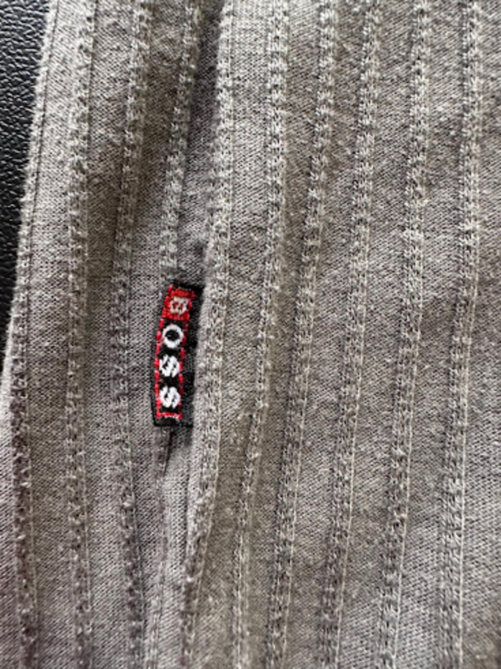 Hugo Boss Ribbed Tee XL Olive Gray