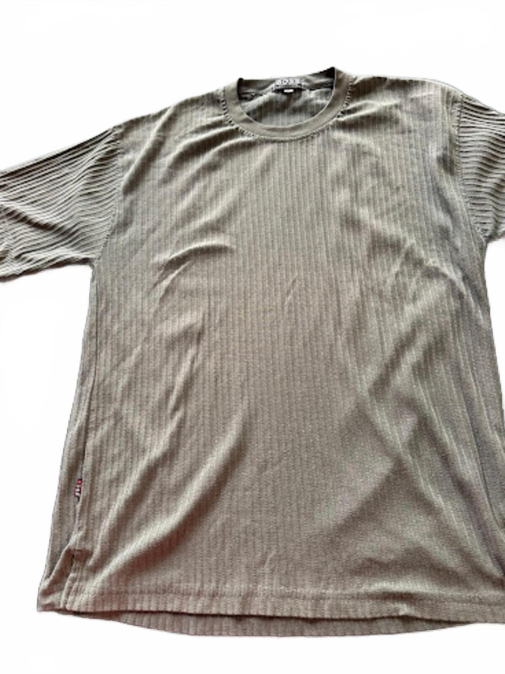 Hugo Boss Ribbed Tee XL Olive Gray