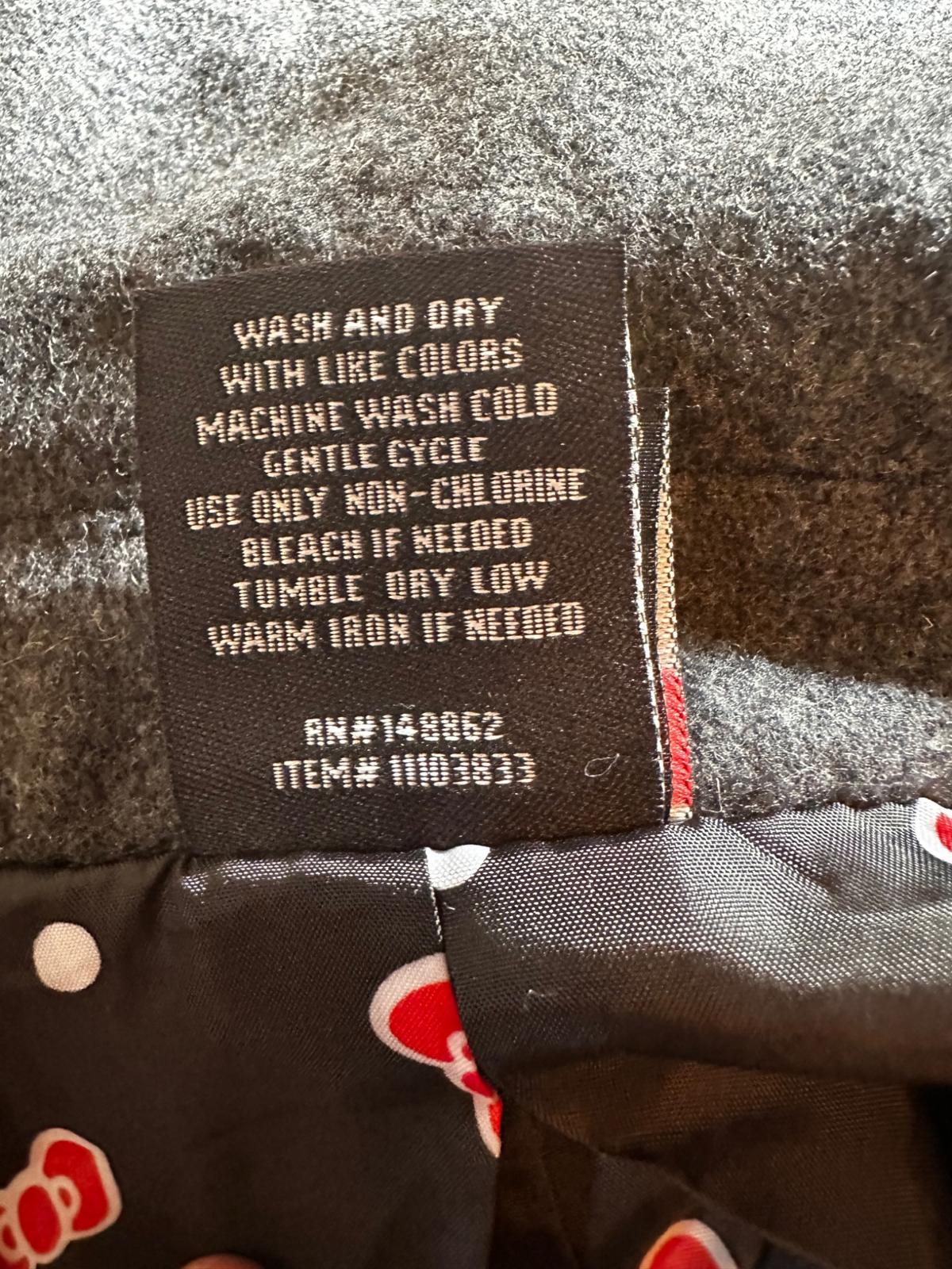 Hello Kitty Torrid Wool Coat Polka Dot Lining