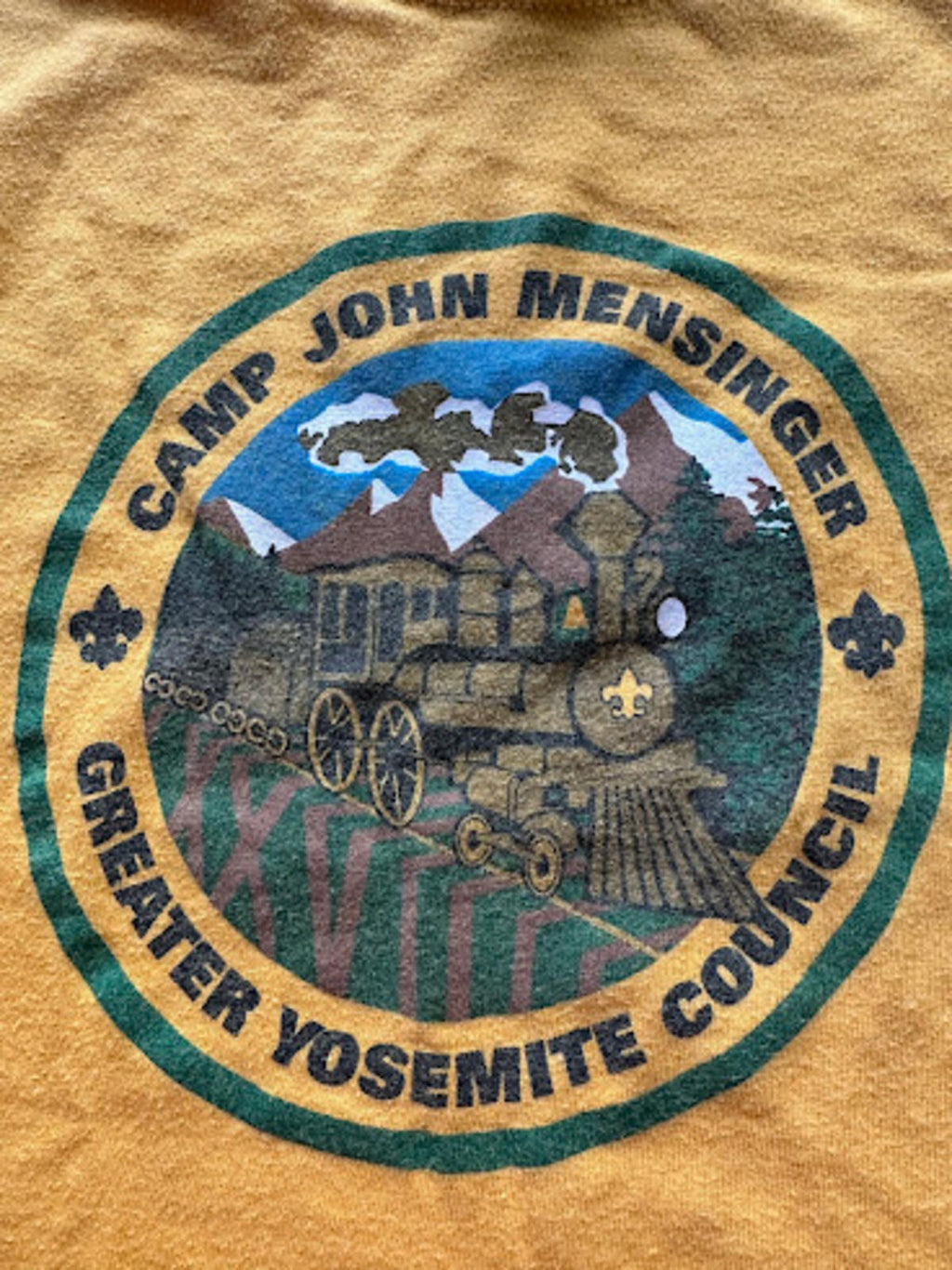 Yosemite Camp John Mensinger Tee M Yellow