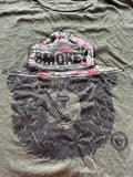 Savvy Smokey Bear Graphic Tee L Green