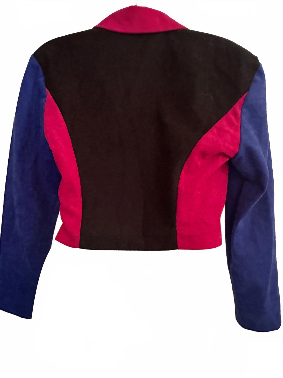 Vintage Blondie & Me Colorblock Cropped Jacket USA