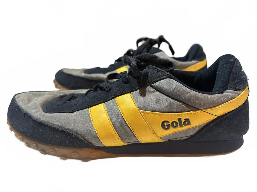 Gola Harrier Style Sneakers Gray Yellow 11