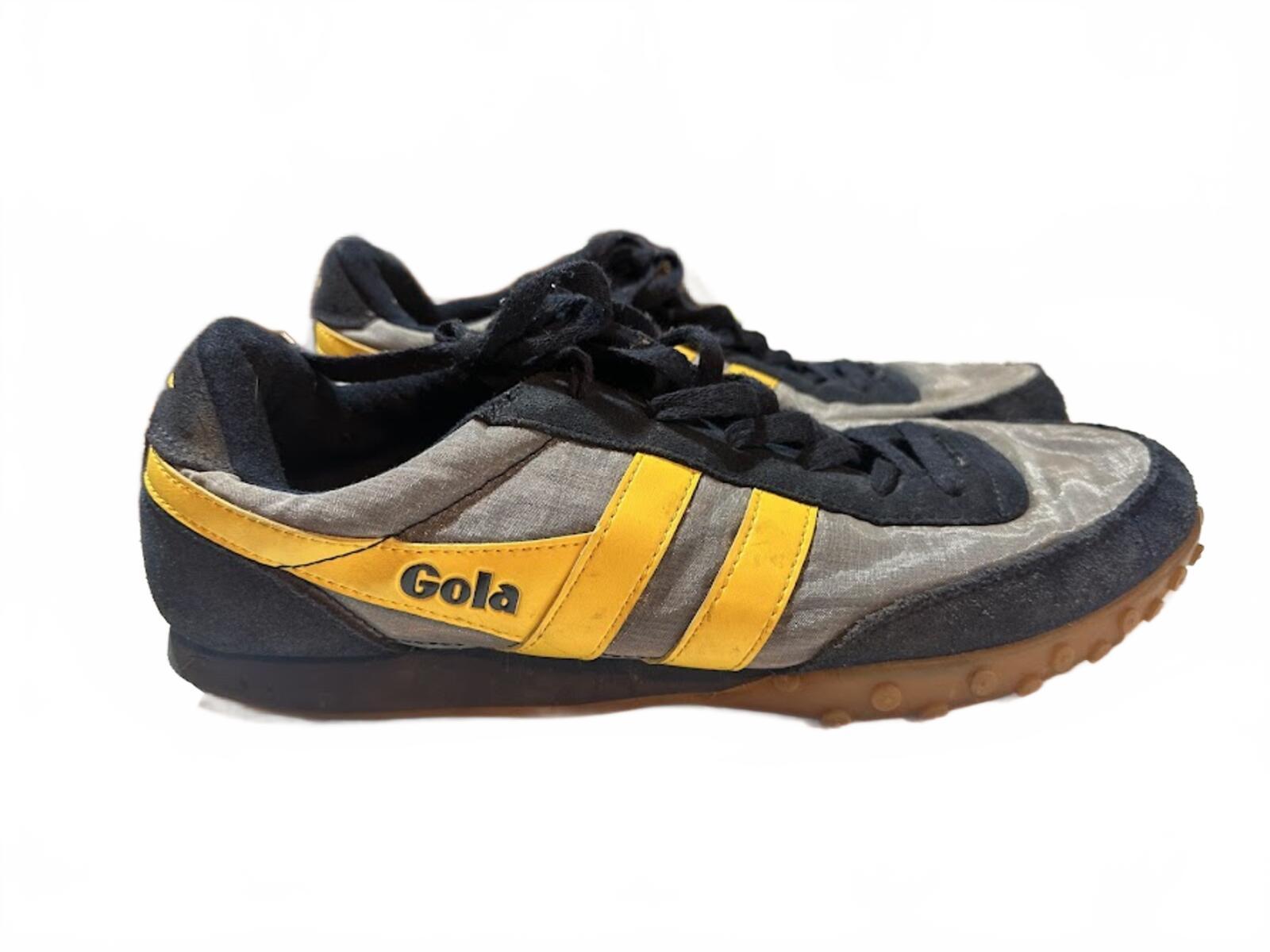Gola Harrier Style Sneakers Gray Yellow 11