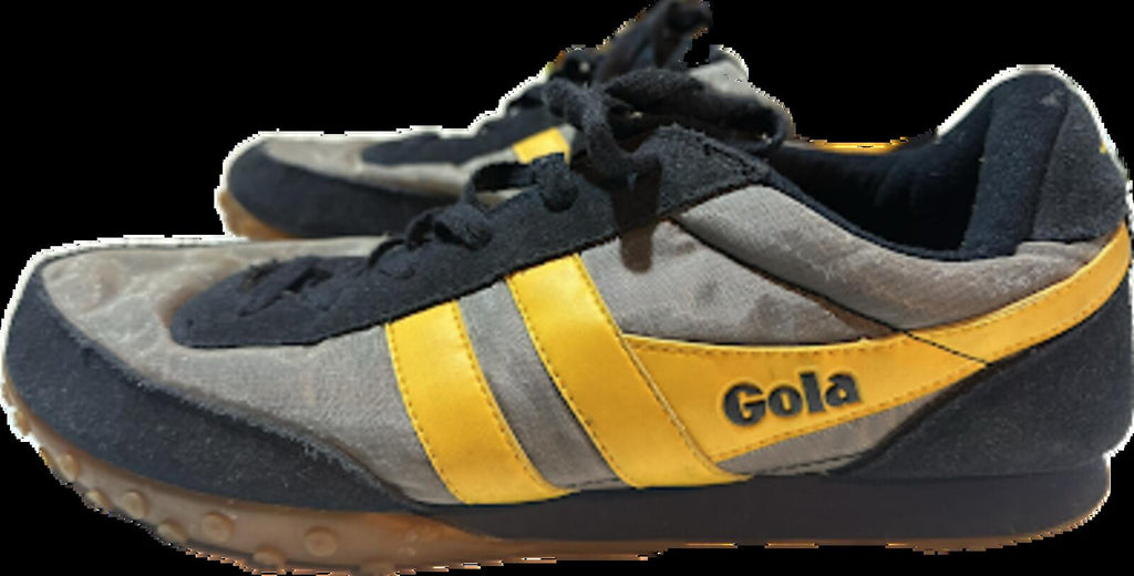 Gola Harrier Style Sneakers Gray Yellow 11