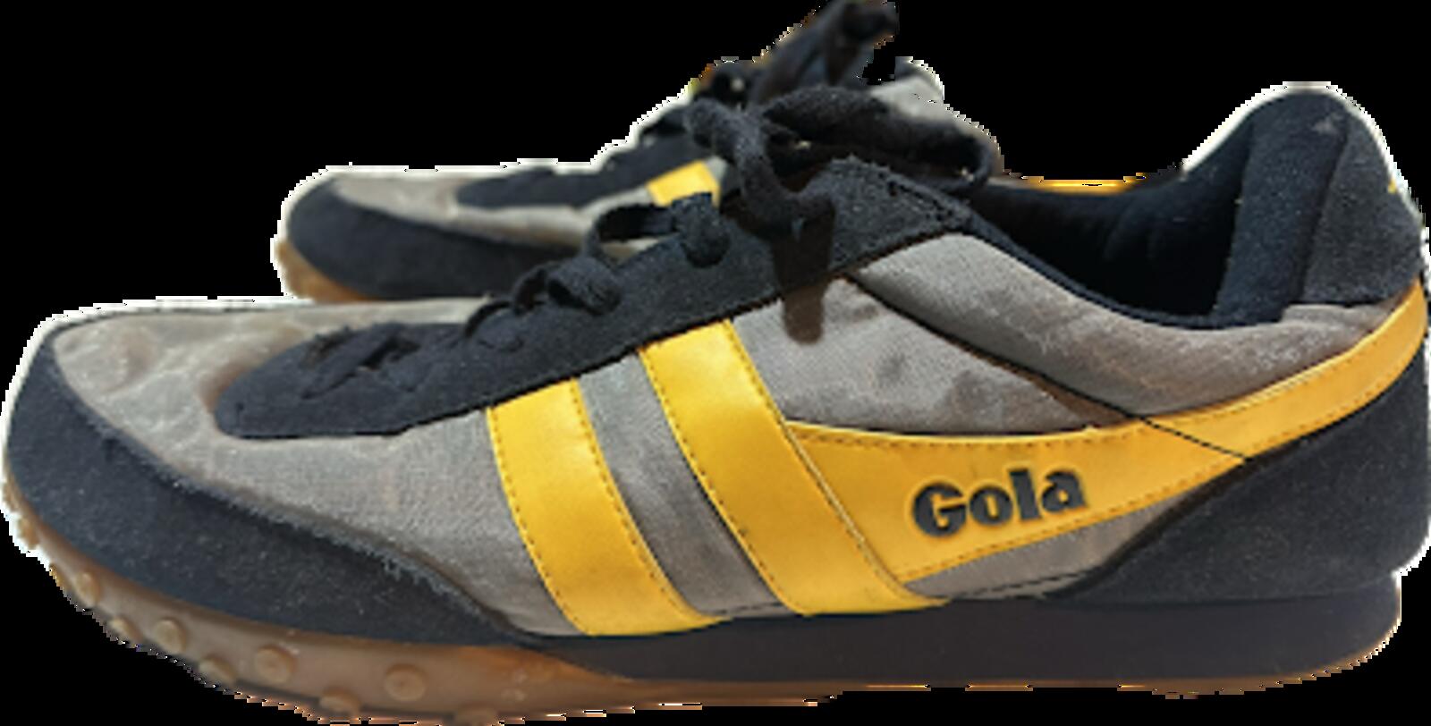 Gola Harrier Style Sneakers Gray Yellow 11