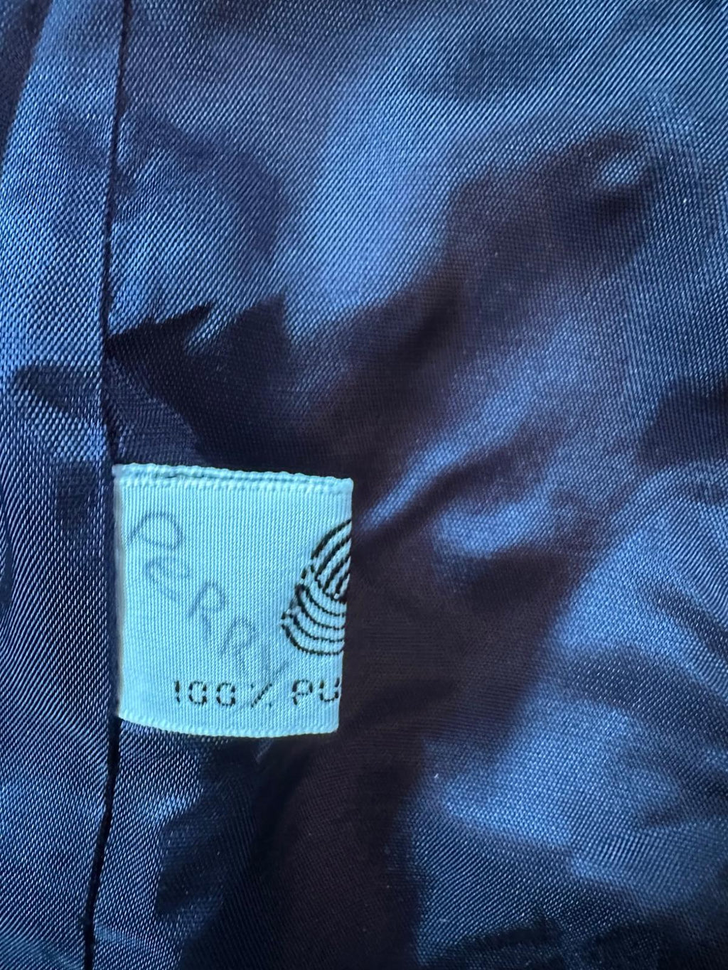 Vintage USA Made Navy Wool Double-Breasted Coat  XL