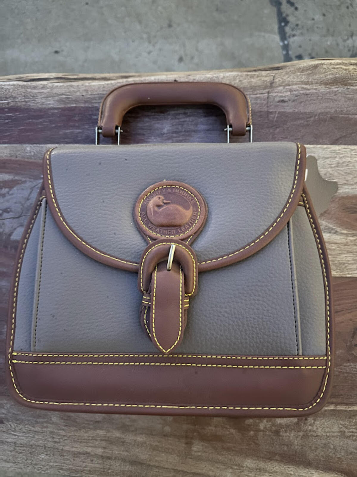 Top Handle Bag Brown