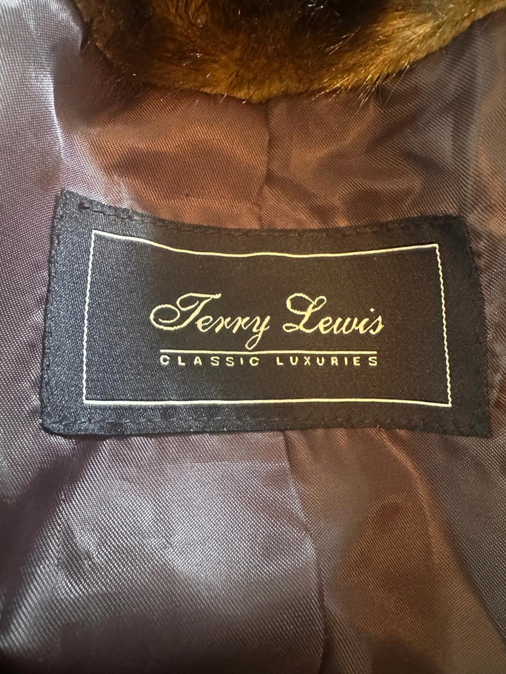 Vintage Terry Lewis Faux Fur Coat Large