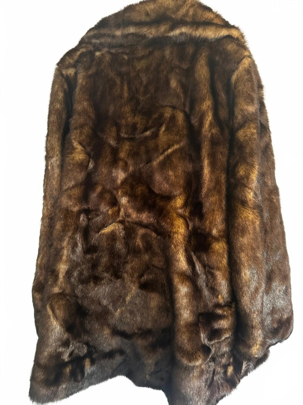 Vintage Terry Lewis Faux Fur Coat Large