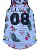 Civil Regime Floral Mesh Tank Dress