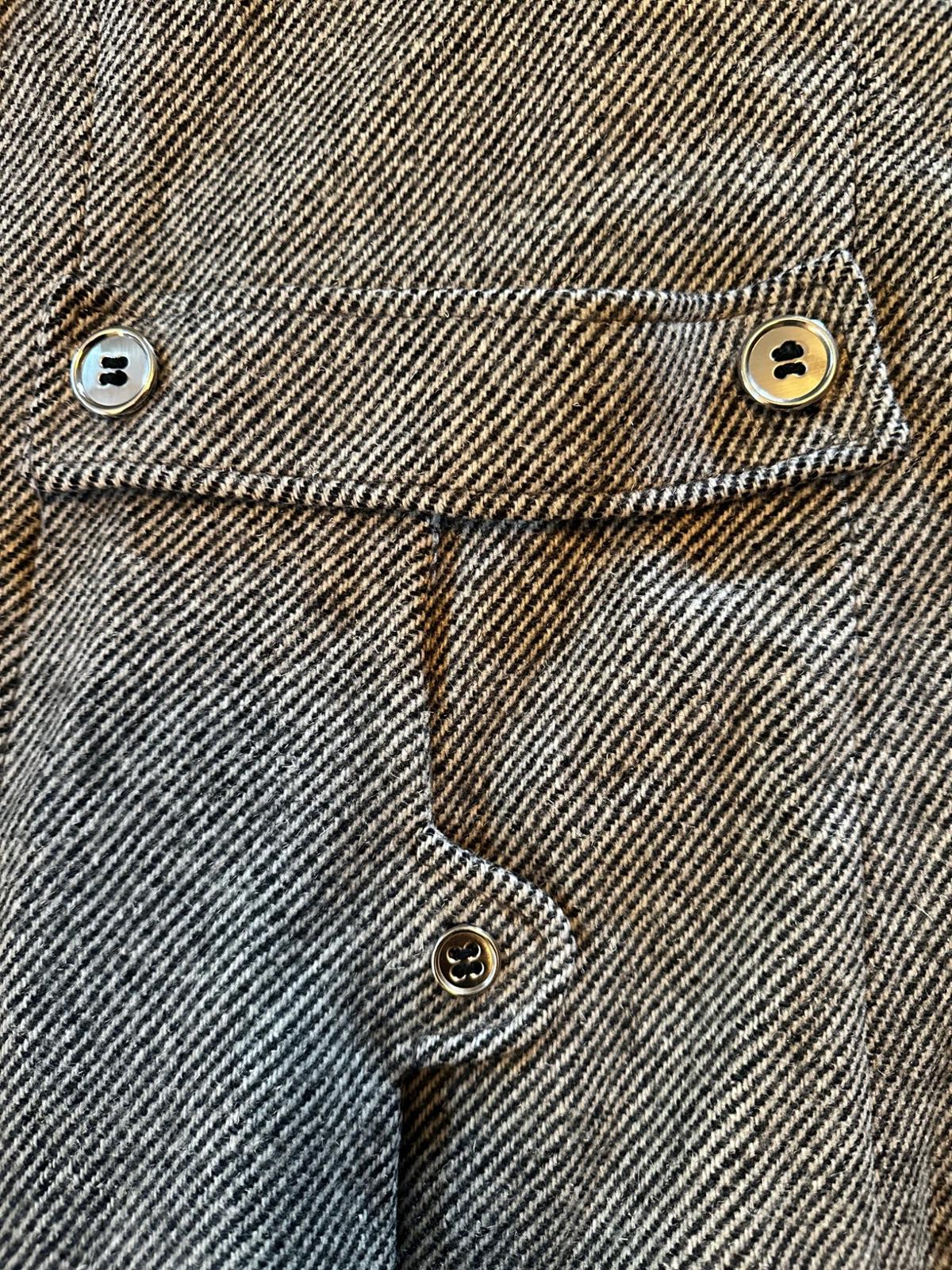 Vintage Dee Dee Deb Black & White Herringbone Coat M