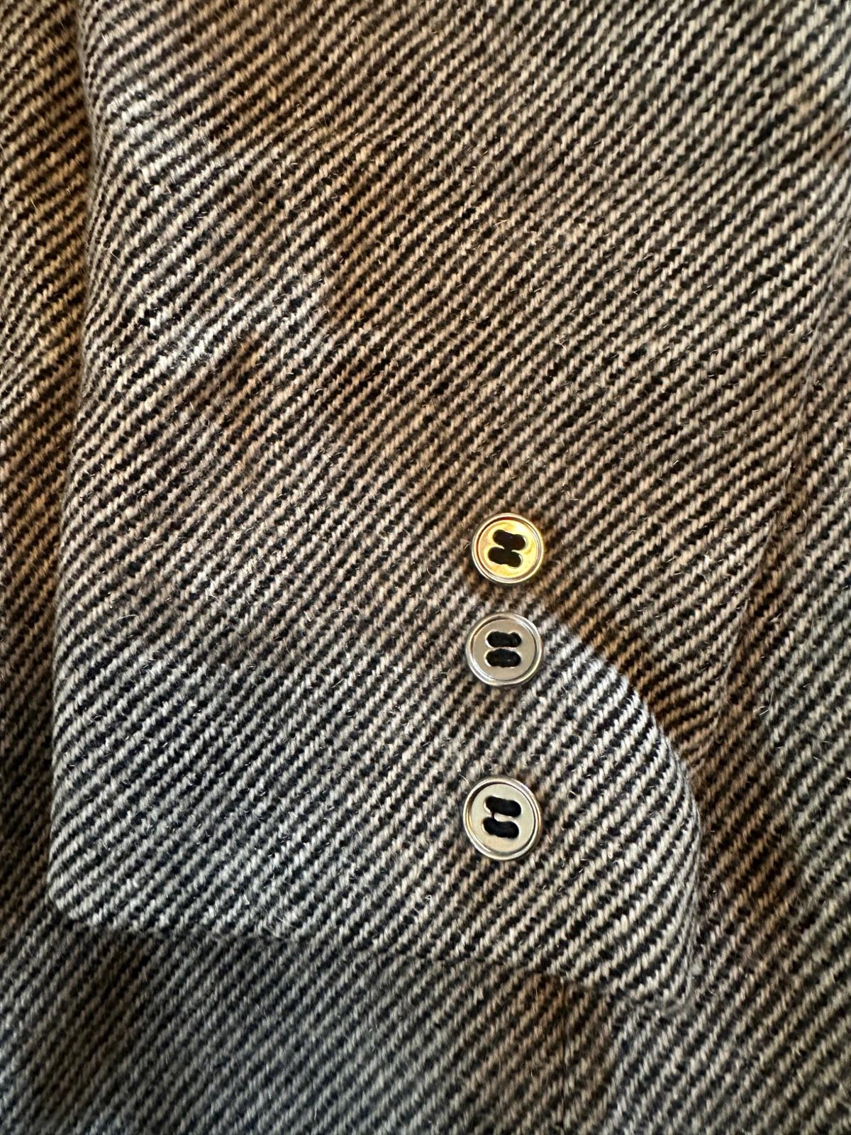 Vintage Dee Dee Deb Black & White Herringbone Coat M