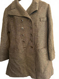 Vintage Dee Dee Deb Black & White Herringbone Coat M