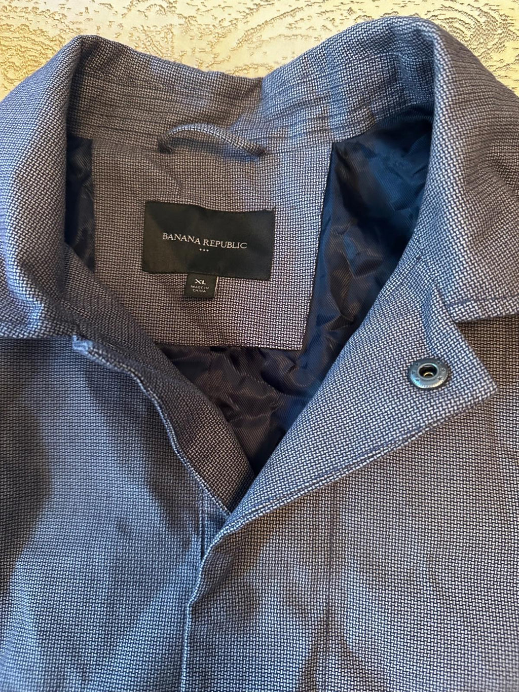 Banana Republic Men’s Brown Overcoat XL Light Wool Blend