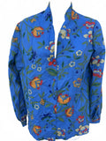 Herman Geist Floral Blue Blouse