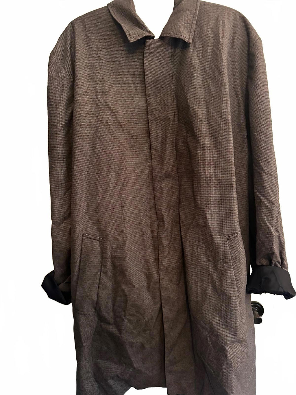 Banana Republic Men’s Brown Overcoat XL Light Wool Blend