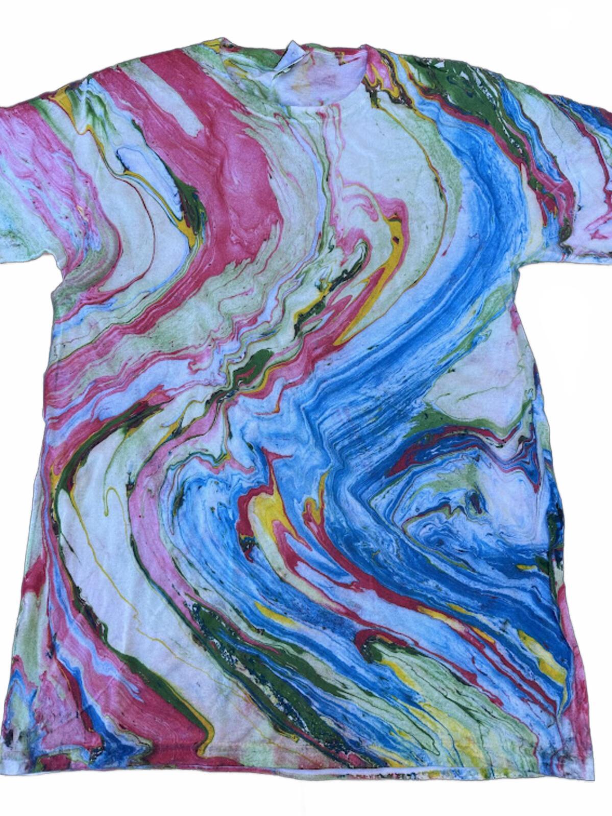 Abstract Swirl Art Print Tee