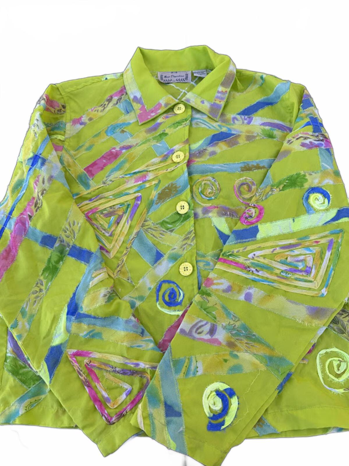 New Directions Geometric Art Blouse