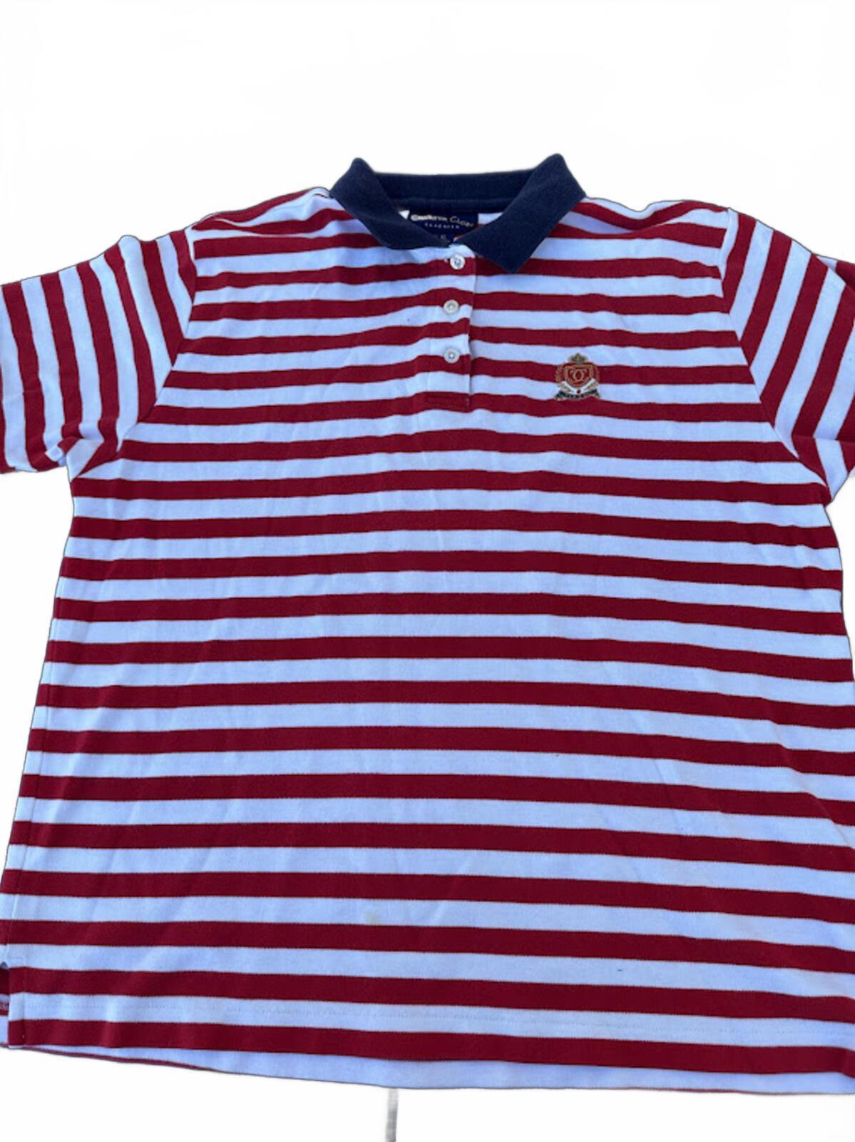 Charter Club Striped Polo Shirt XL