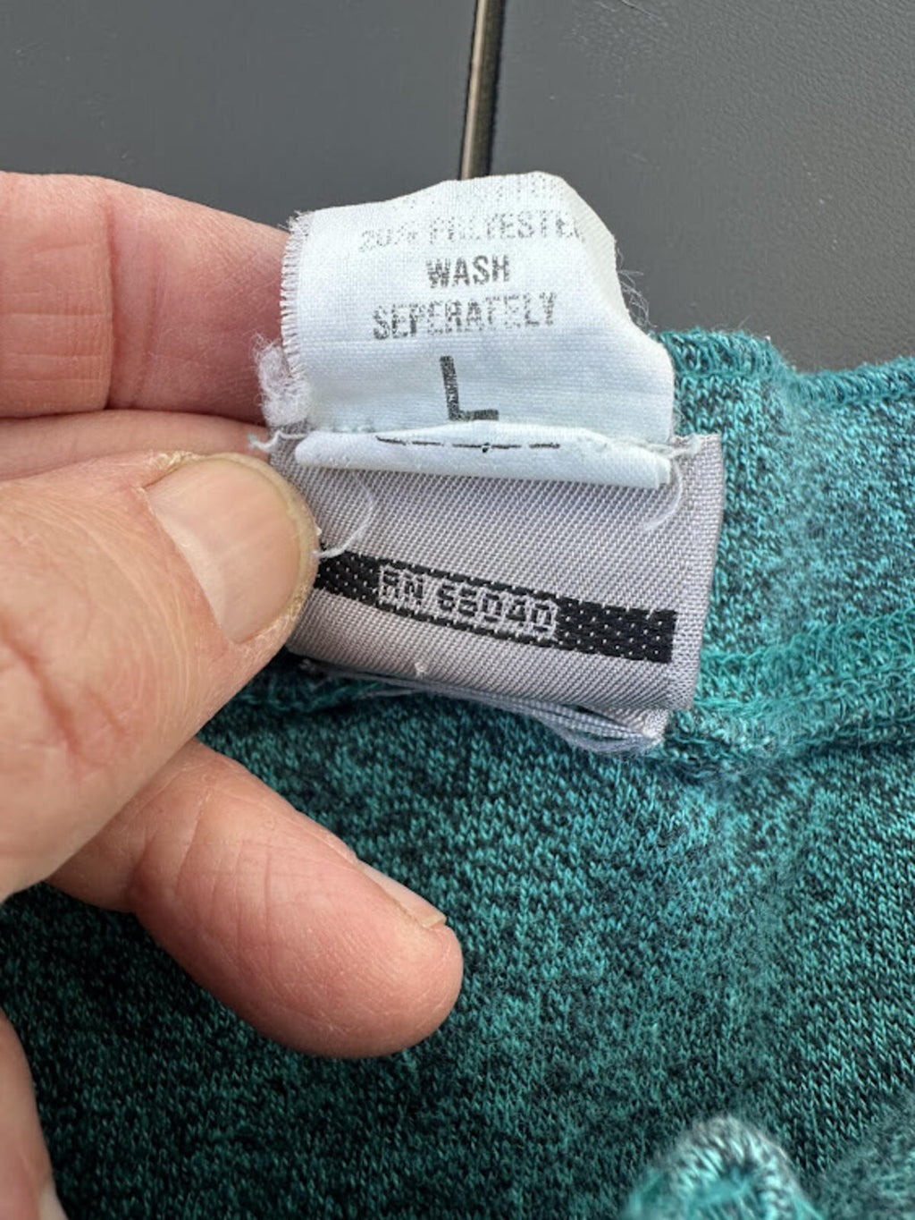 Ocean Pacific Heathered Henley Shirt L