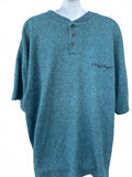 Ocean Pacific Heathered Henley Shirt L