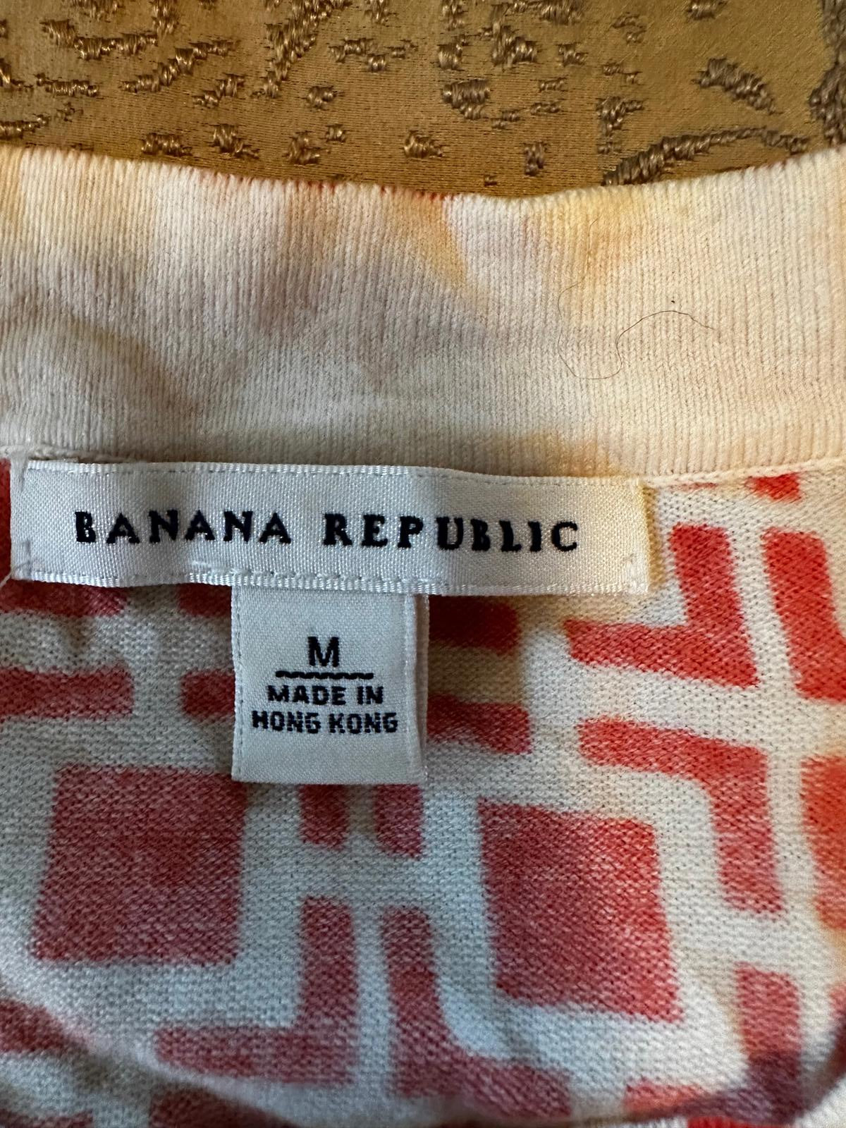 Banana Republic Geometric Print Cardigan M