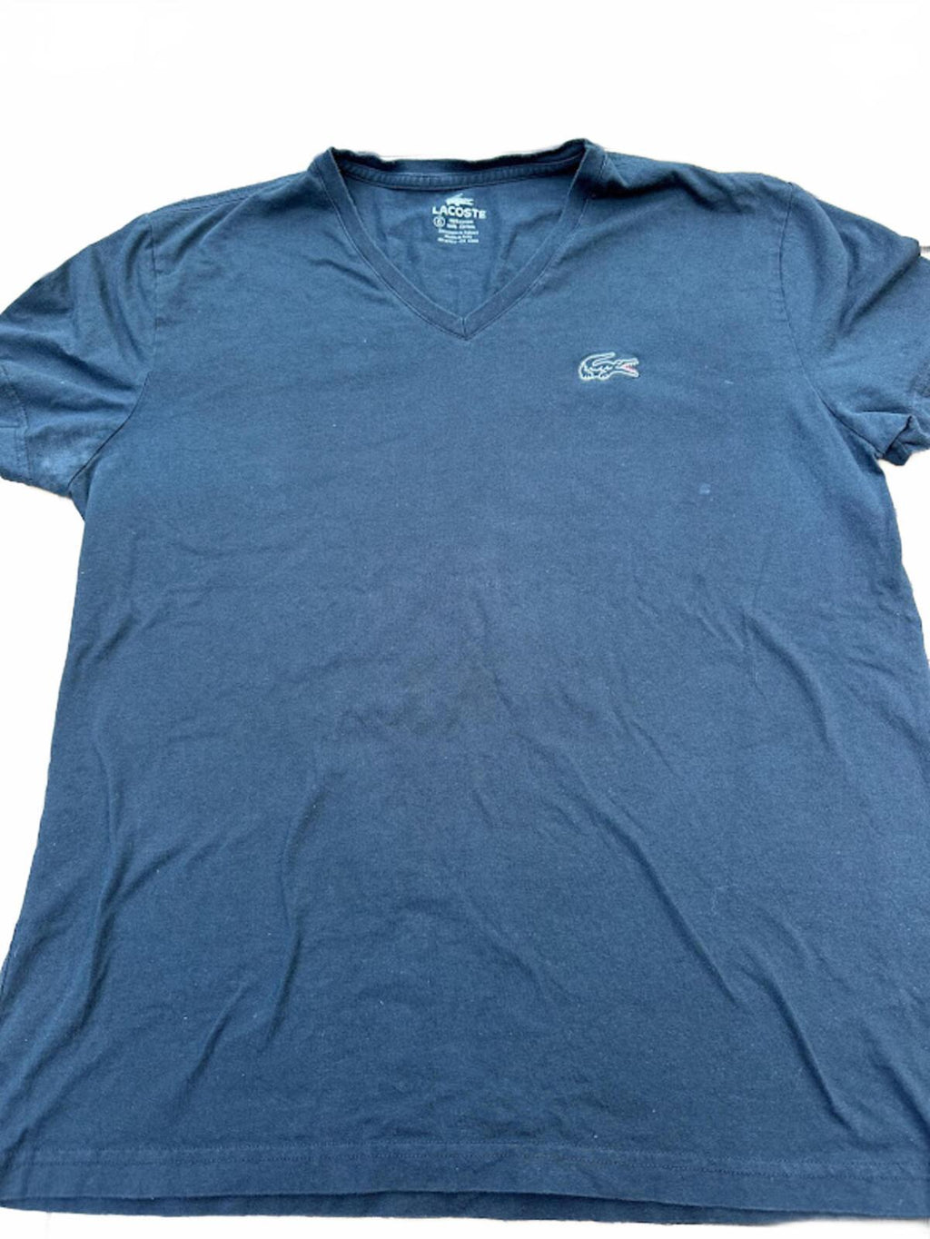 Lacoste Black V-Neck Tee Shirt