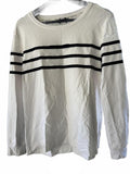 Karl Lagerfeld Paris Lace Stripe Sweater