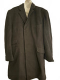 SAX FIFTH AVENUE Black Wool Overcoat – Classic Long Coat