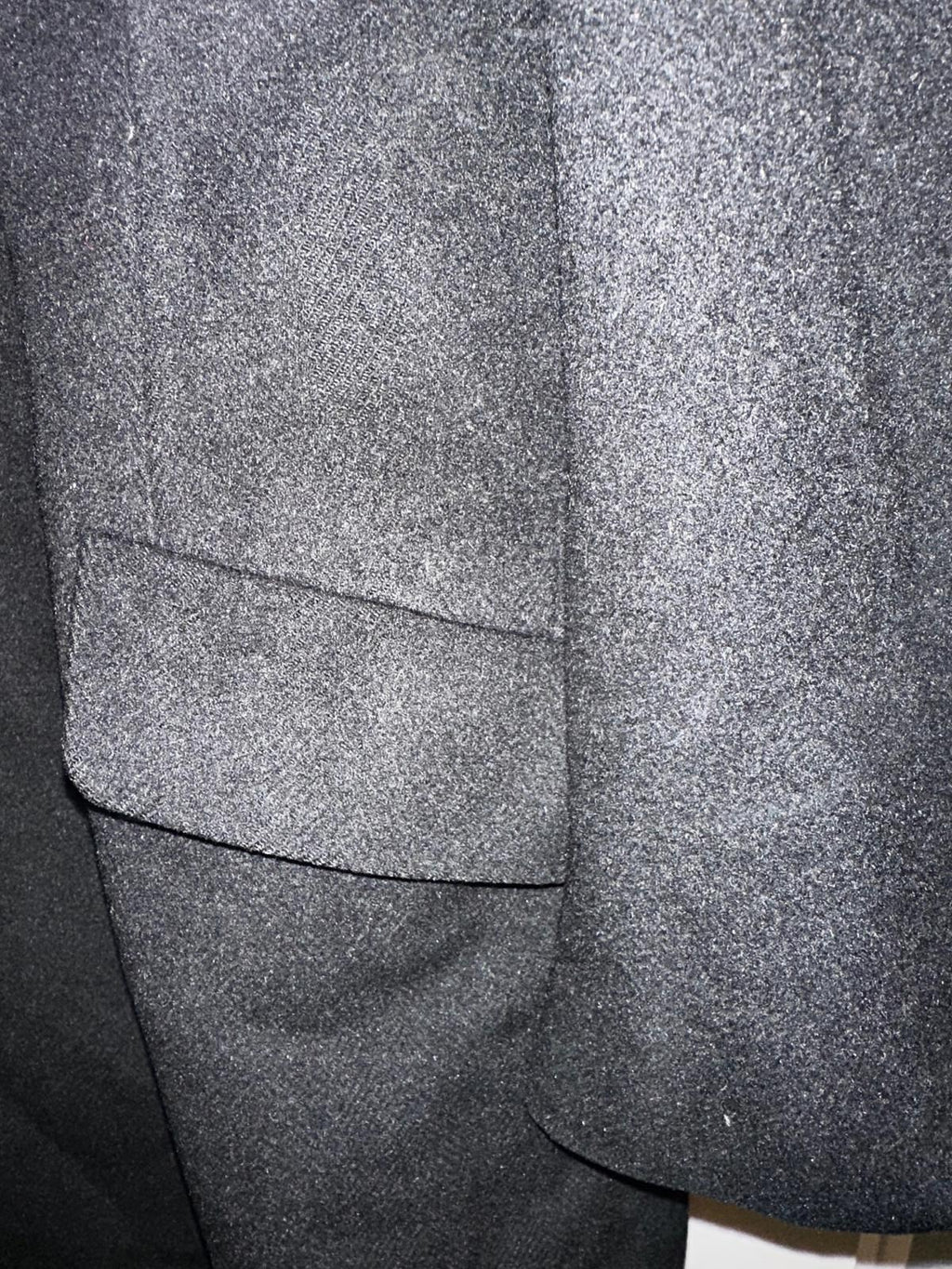 SAX FIFTH AVENUE Black Wool Overcoat – Classic Long Coat
