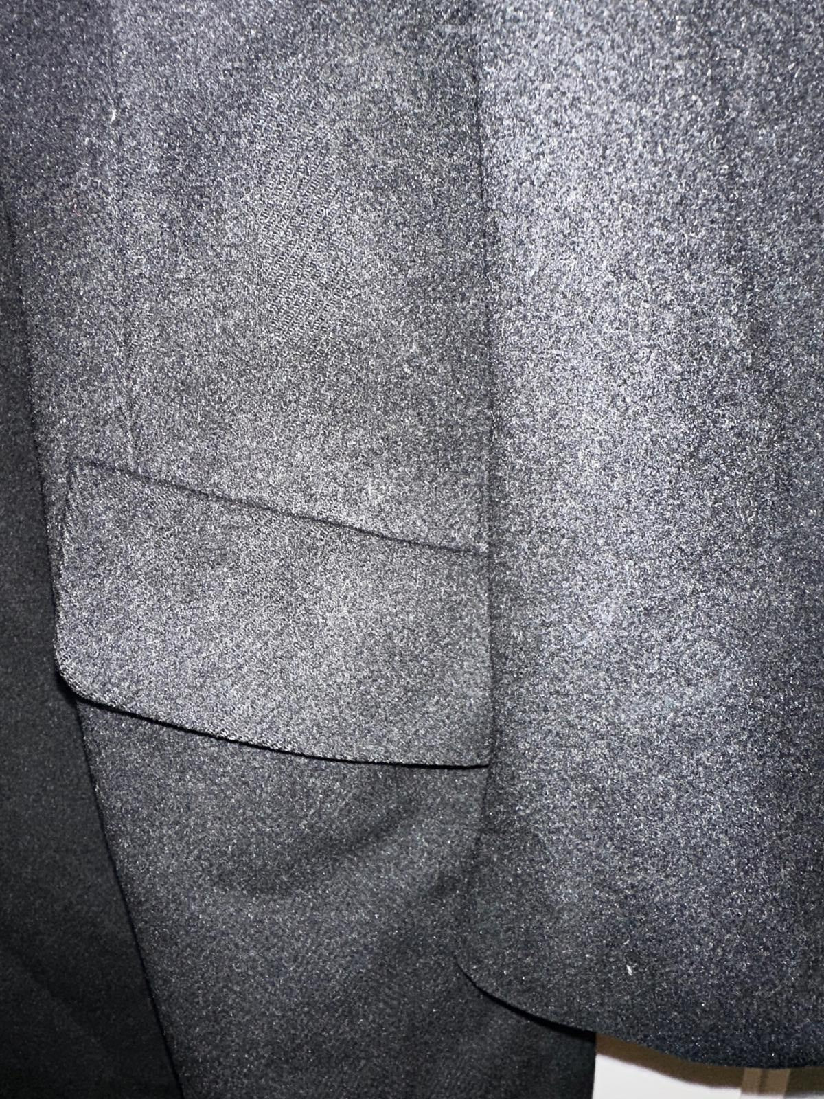 SAX FIFTH AVENUE Black Wool Overcoat – Classic Long Coat