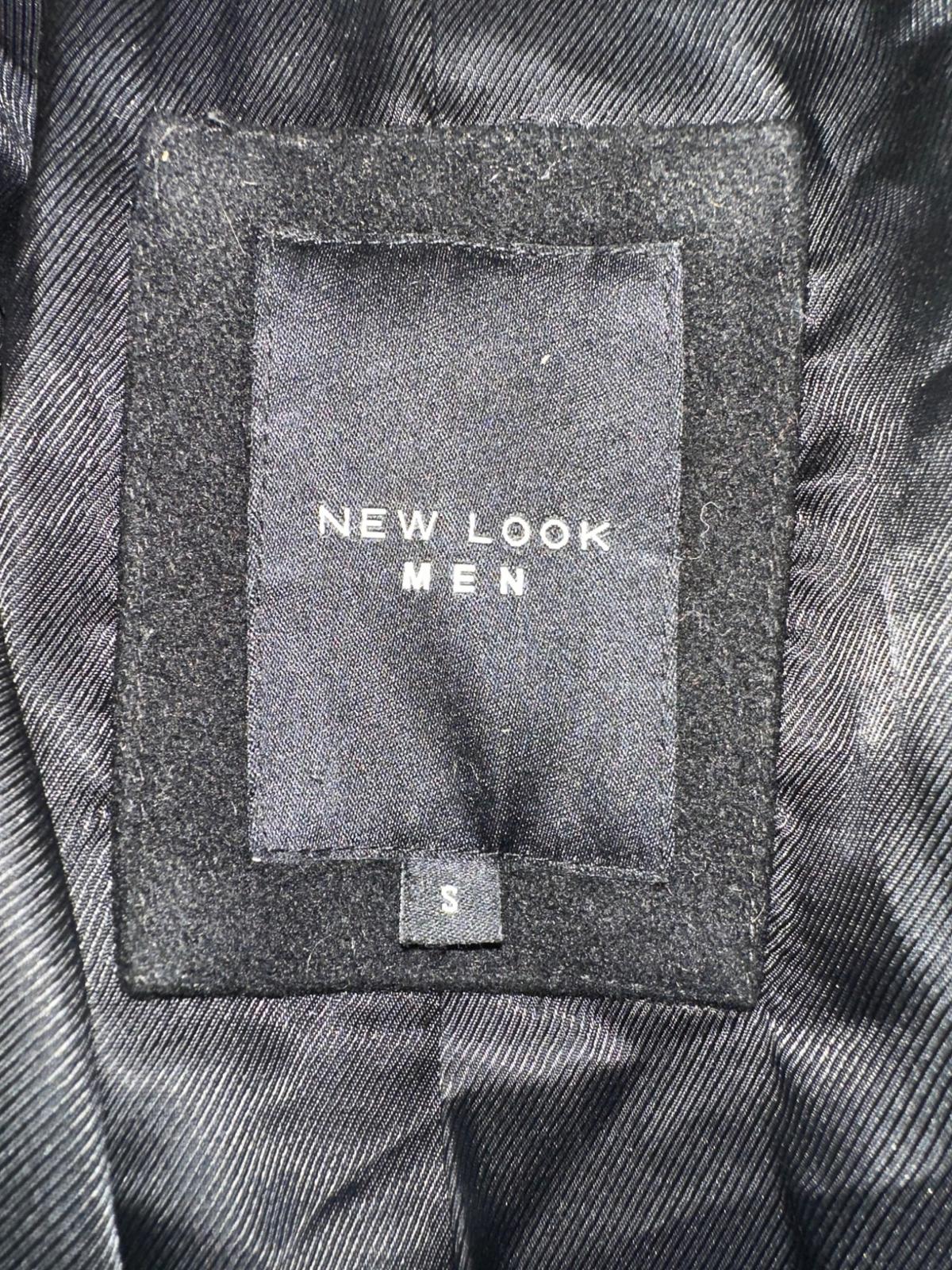 New Look Men Camel Wool Blend Coat Size S